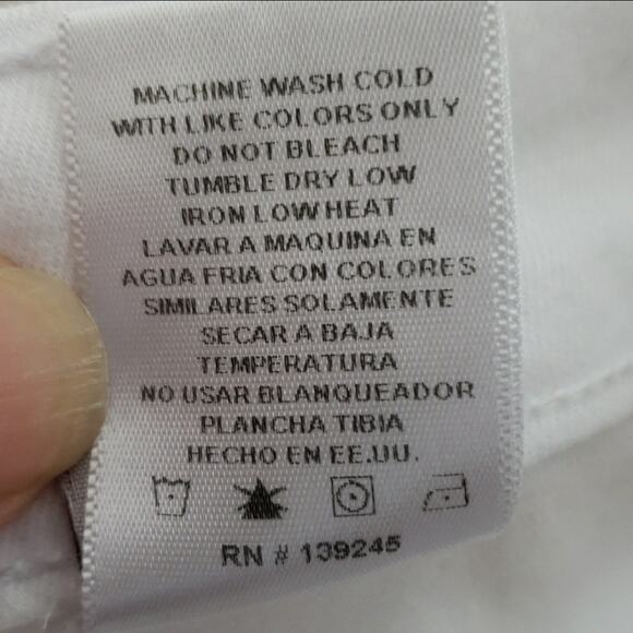 Fashion Nova White Distressed Skinny Jeans Size 24 - Picture 5 of 6